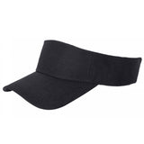Black Velcro Sun Visor Hat Cap