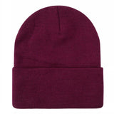 12 Pack Long Beanie Wine