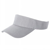 Grey Velcro Sun Visor Hat Cap