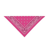 12 Pack POLYESTER  Dog Bandanas Solid Regular (30 by 20 in) Black Dog Bandanas Wholesale