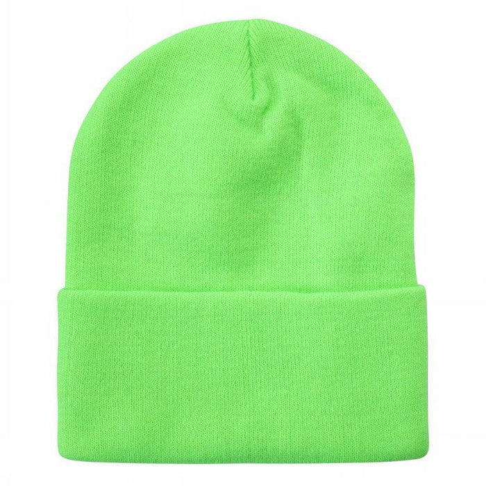 Lime Green Long Beanie