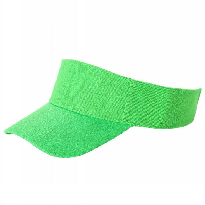 Lime Green Velcro Sun Visor Hat Cap