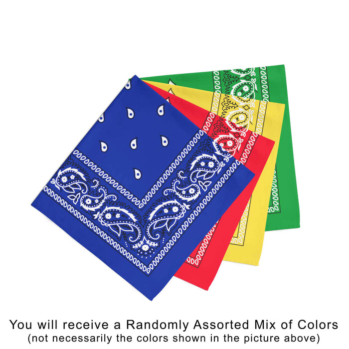 600 Pack COTTON Bandanas Solid 22 inches White Bandanas Wholesale