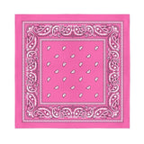 Square Bandanas (24 Pack) Cotton Solid 22 inches Black  Wholesale