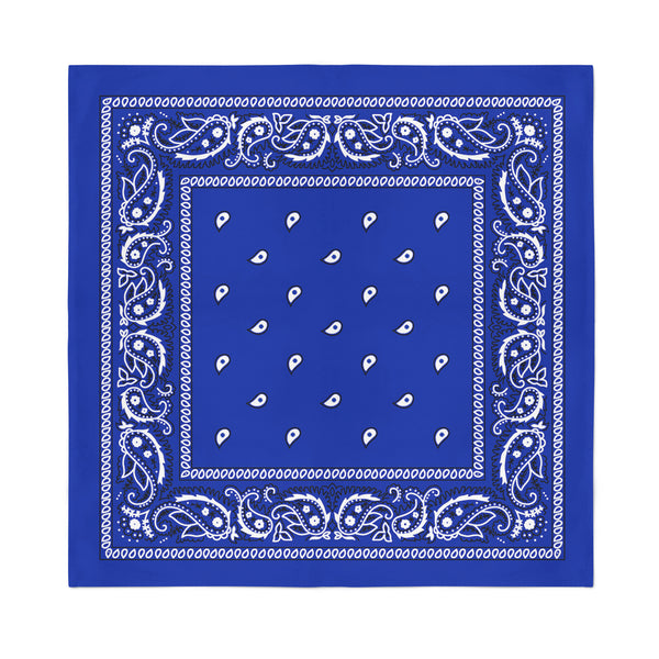 Royal blue bandana sales shirt