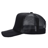 Side Trucker Mesh Hat Sponge Cap Curved Brim