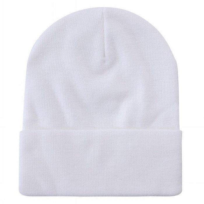 White Long Beanie