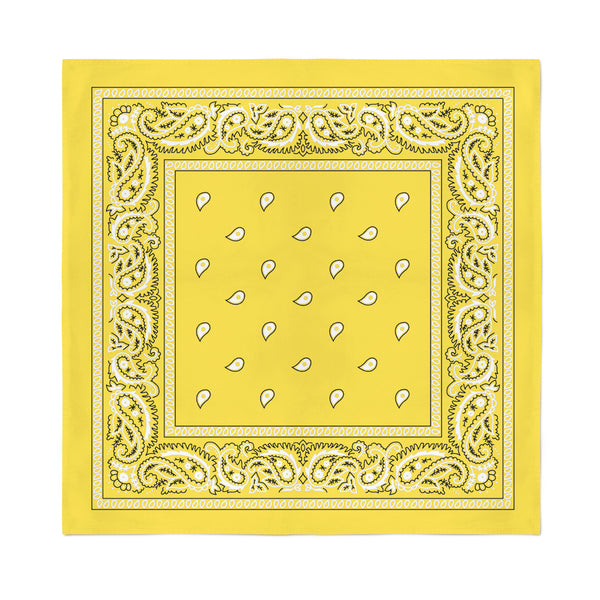 Yellow Bandana Headband Bandanas Wholesale