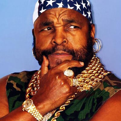 Wear your American flag bandana proudly like Mr T.