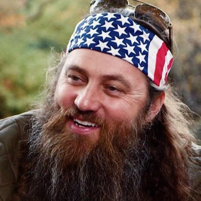 Duck Dynasty’s Willie Robertson wearing a USA bandana.