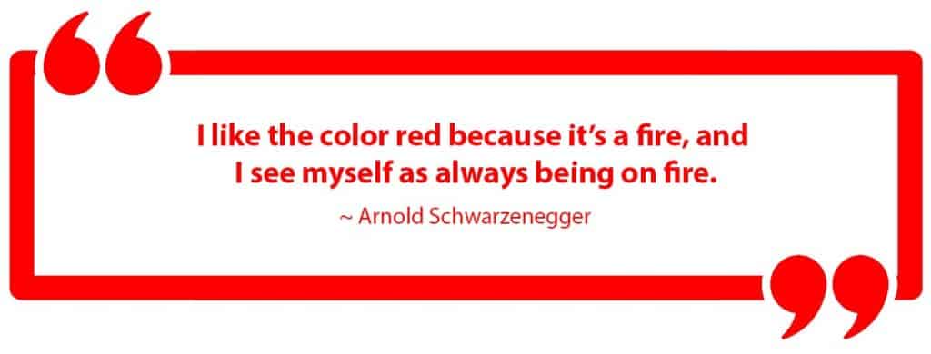 I like the color red because it's a fire, and i see myself as always being on fire.