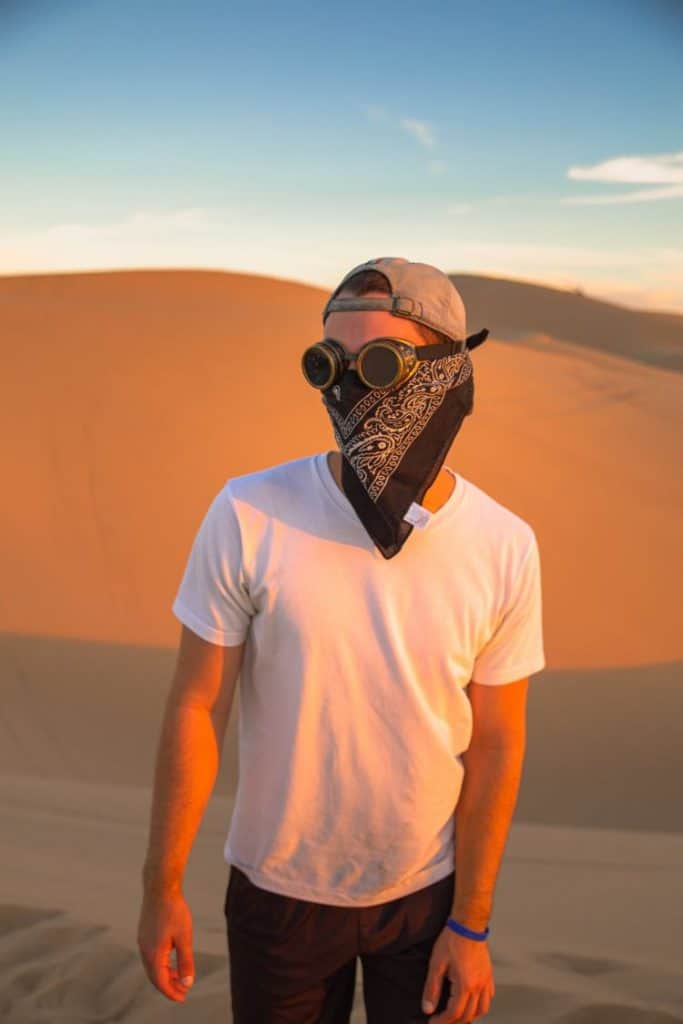 Music Festival Bandana face mask