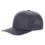 Charcoal Trucker Mesh Hat Cap Laser Vented Curved Brim