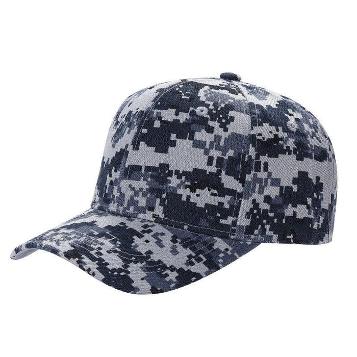 Navy Digital Camouflage Velcro Hat Cap