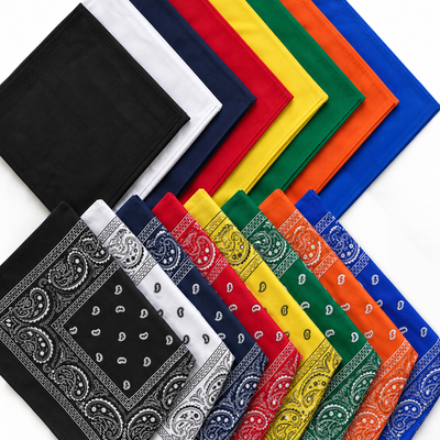 Cotton Bandanas - Regular Size (22" x 22")