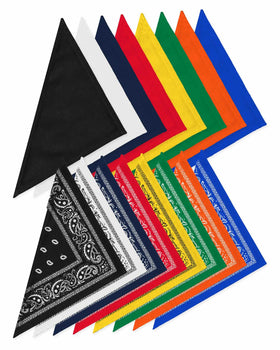 Cotton Dog Bandanas - Regular Size  (30" x 20")