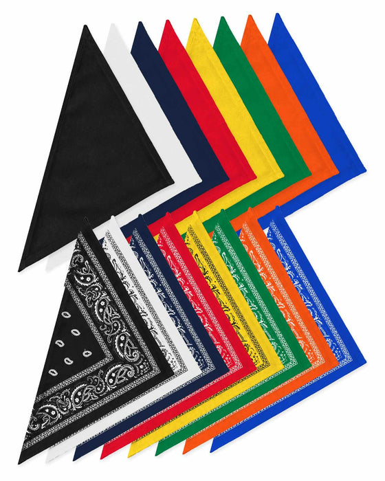 Polyester Dog Bandanas - XL Size (40" x 26")