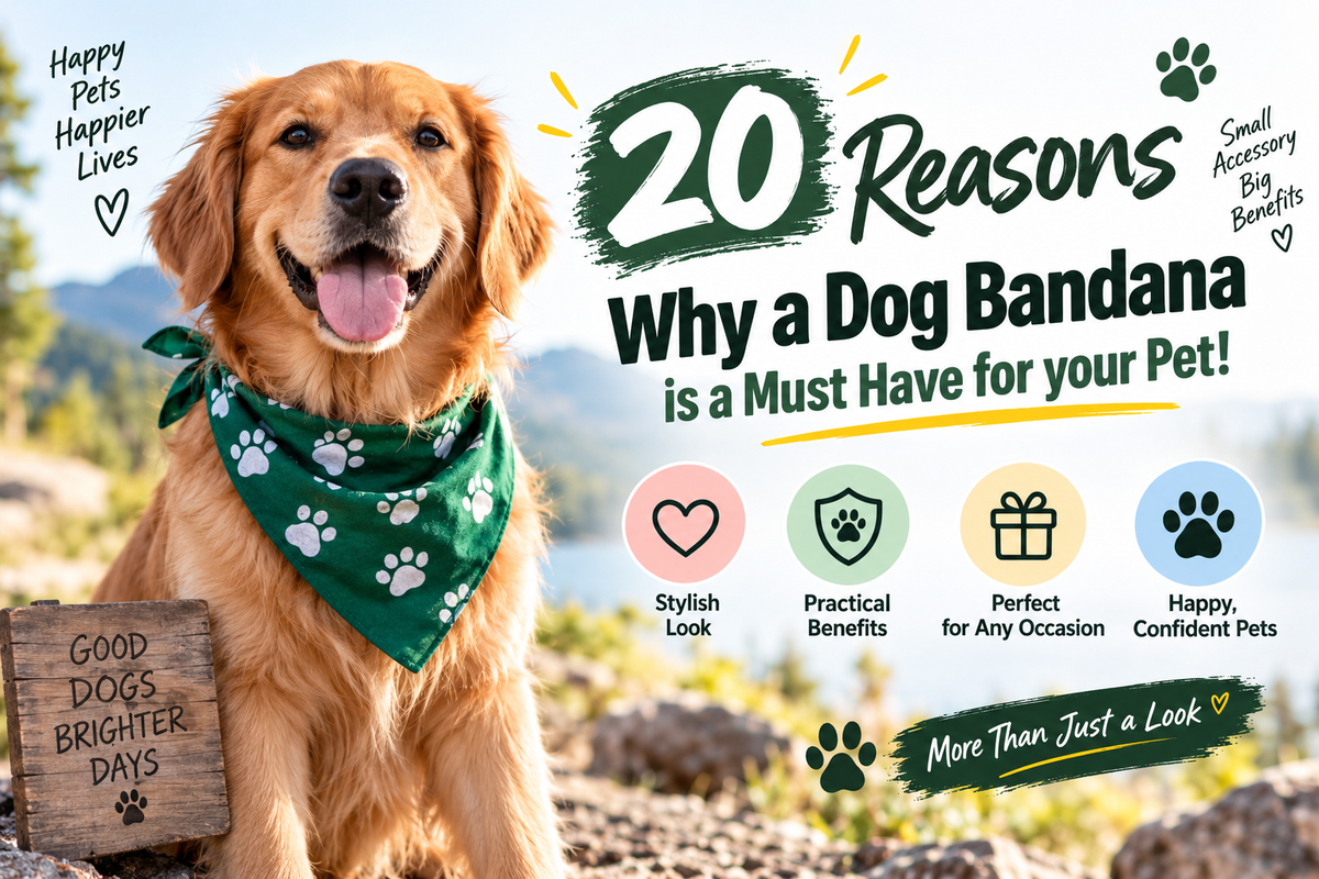 20 Reasons Why a Dog Bandana is a Must Have for your Pet!