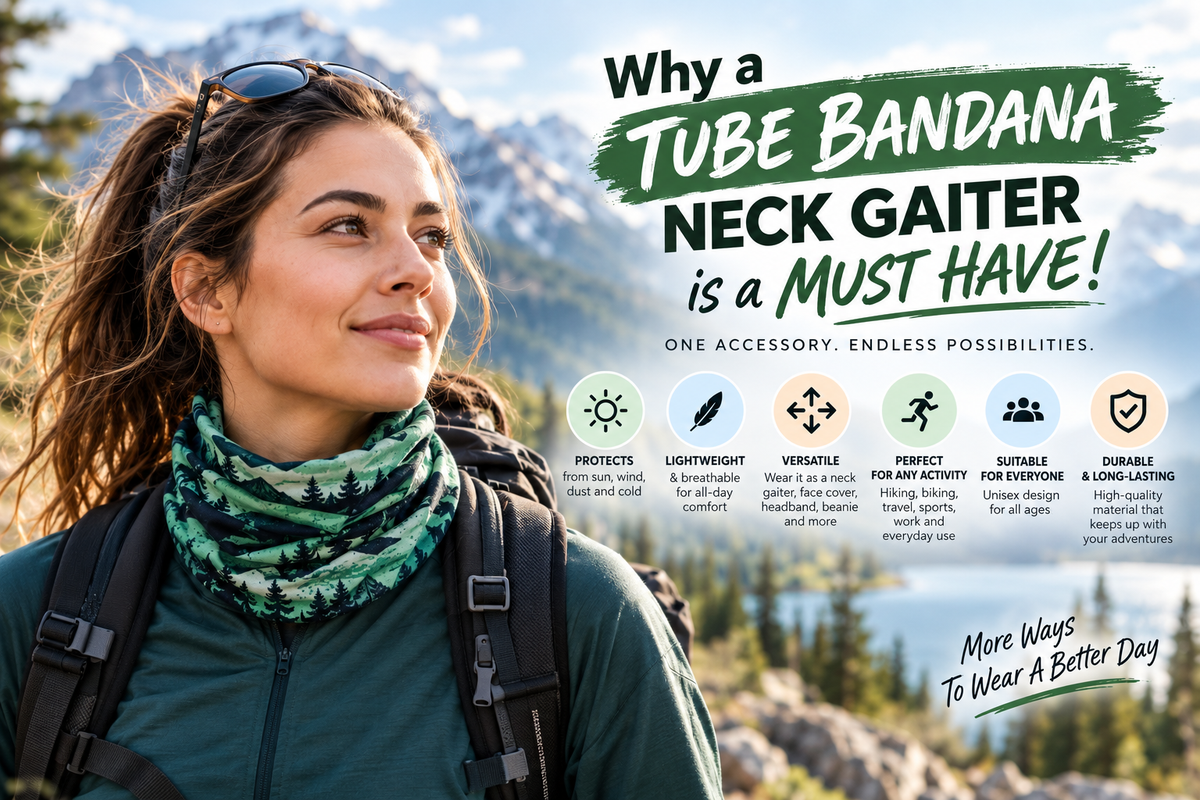 Why a Tube Bandana Neck Gaiter is a MUST HAVE!