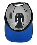 12 Pack Snap Back Hat Cap - Black with Color Under Bill, 5-Panel