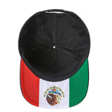 12 Pack Snap Back Hat Cap - Black with Color Under Bill, 5-Panel