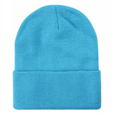 12 Pack Long Beanie Blue