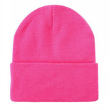 12 Pack Long Beanie Hot Pink