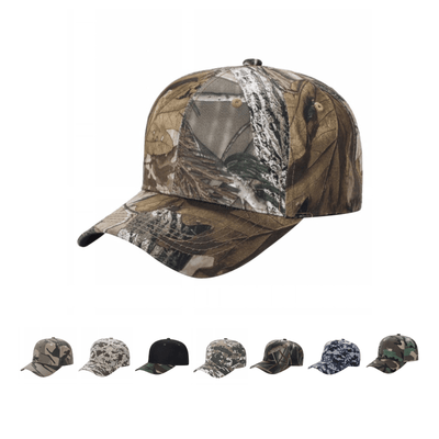 12 Pack Velcro Hat Cap Camouflage
