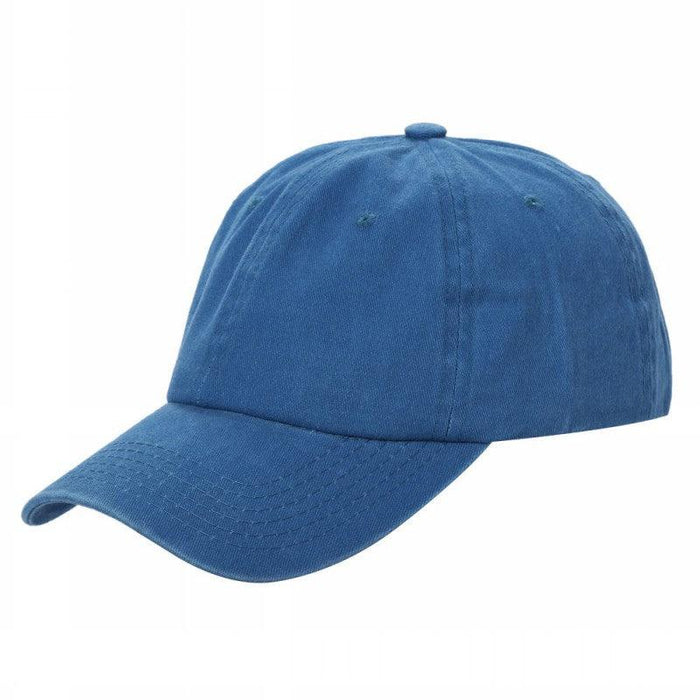 216 Pack Pigment Dyed Buckle Dad Hat Cap Blue