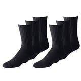 240 Pairs Crew Socks 9-11 Black  Socks Wholesale