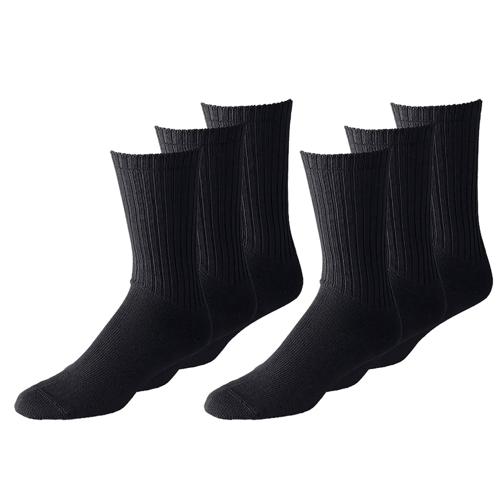 24 Pairs Diabetic Socks 9-11 Black  Socks Wholesale