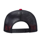 Back Trucker Mesh Hat Tencel Cap 7 Panel Flat Brim