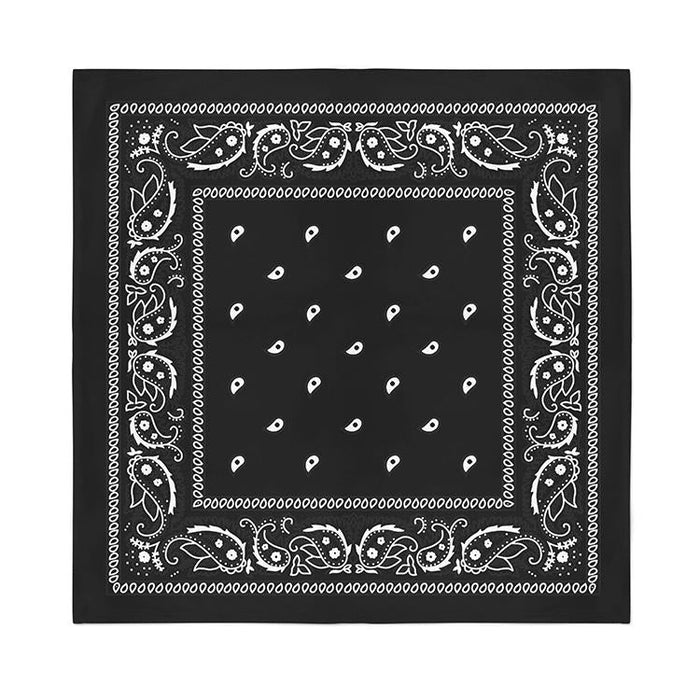 12 Pcs COTTON Bandanas Bulk Wholesale - Paisley or Solid (Sold per Dozen) - BandanasWholesale