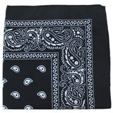 Z***UNAVAILABLE PRODUCT All Bandanas - Paisley or Solid Cotton or Polyester 22 or 27 inches Solid 22 in Cotton Black  Wholesale