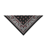 12 Pack POLYESTER  Dog Bandanas Solid Regular (30 by 20 in) Black Dog Bandanas Wholesale