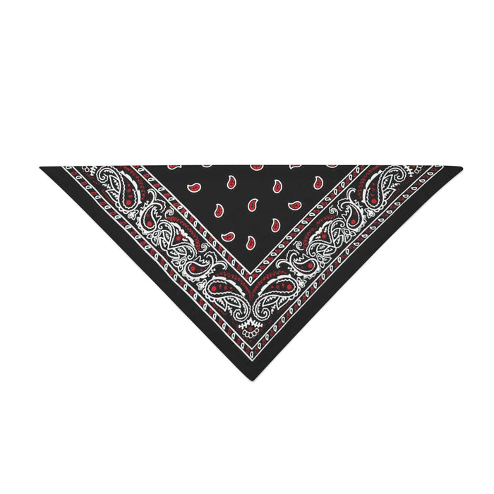 12 Pack COTTON Dog Bandanas Solid Regular (30 by 20 in) Black Dog Bandanas Wholesale