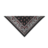12 Pack COTTON Dog Bandanas Solid Regular (30 by 20 in) Black Dog Bandanas Wholesale