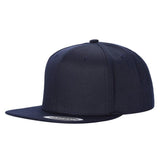 Black Snap Back Hat Cap Flat Brim