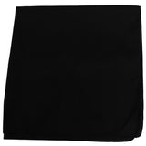 Z***UNAVAILABLE PRODUCT All Bandanas - Paisley or Solid Cotton or Polyester 22 or 27 inches Solid 22 in Cotton Black  Wholesale