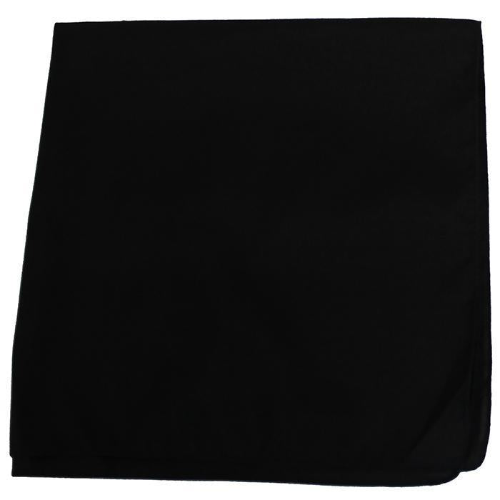 Z***UNAVAILABLE PRODUCT All Bandanas - Paisley or Solid Cotton or Polyester 22 or 27 inches Solid 22 in Cotton Black  Wholesale