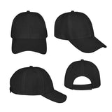 24 Pack Baseball Cap Black   Baseball Caps Wholesale