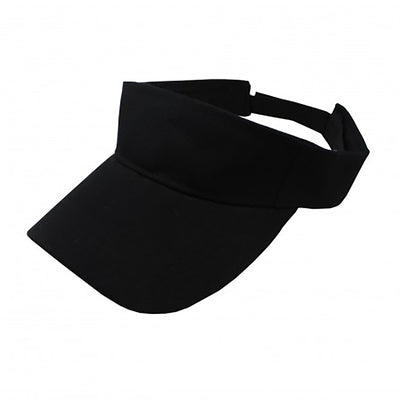24 Pack Sun Visor Black   Baseball Caps Wholesale