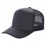 Charcoal Trucker Mesh Hat Sponge Cap Curved Brim
