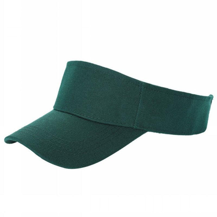 Dark Green Velcro Sun Visor Hat Cap