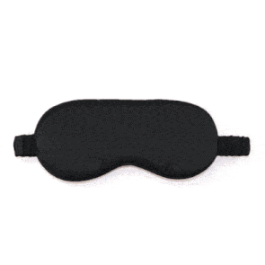 2 Pack Satin Eye Mask Black   Eye Mask Wholesale