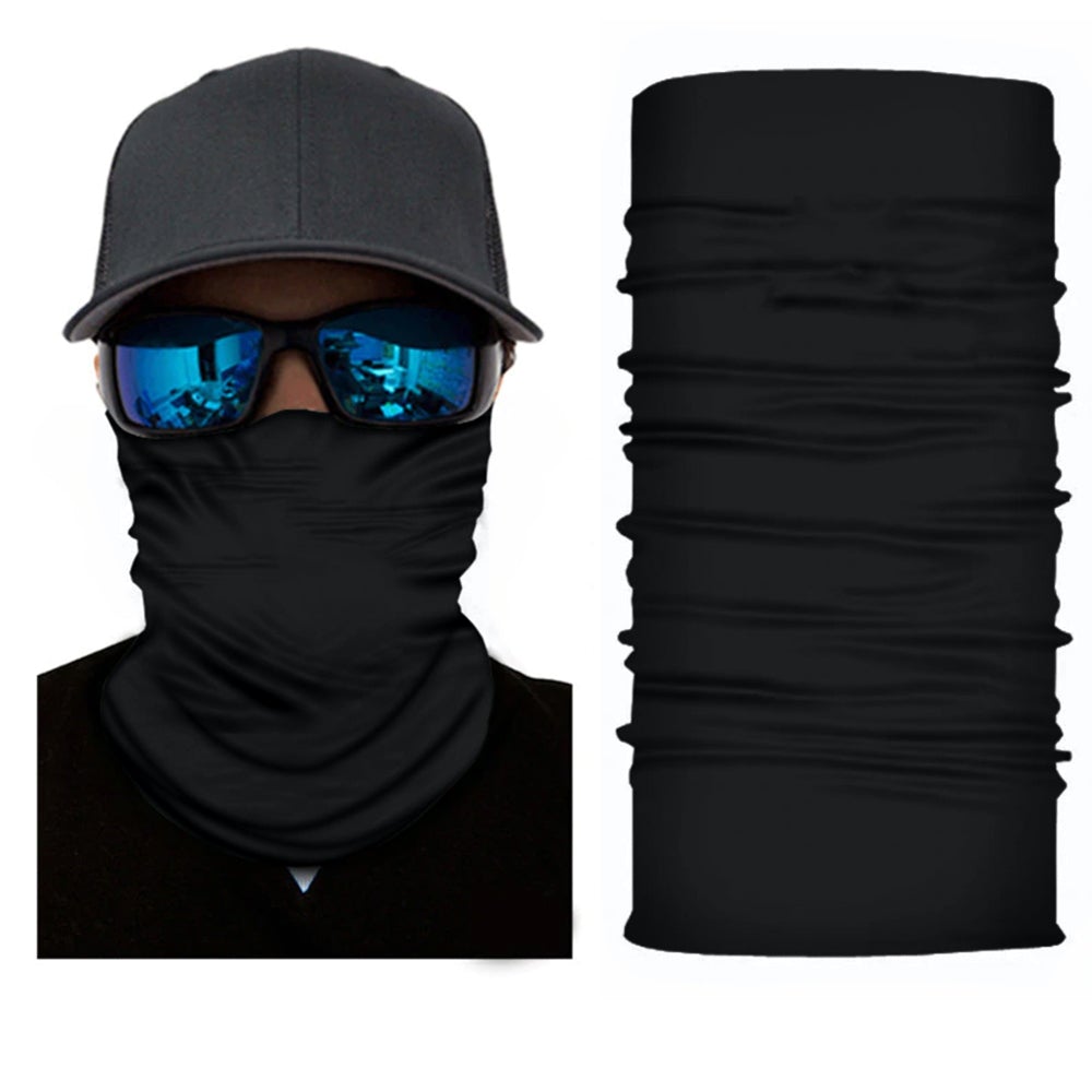 12 Pack Neck Gaiter Tubular Bandana Balaclava Mask Black   Neck Gaiter Wholesale