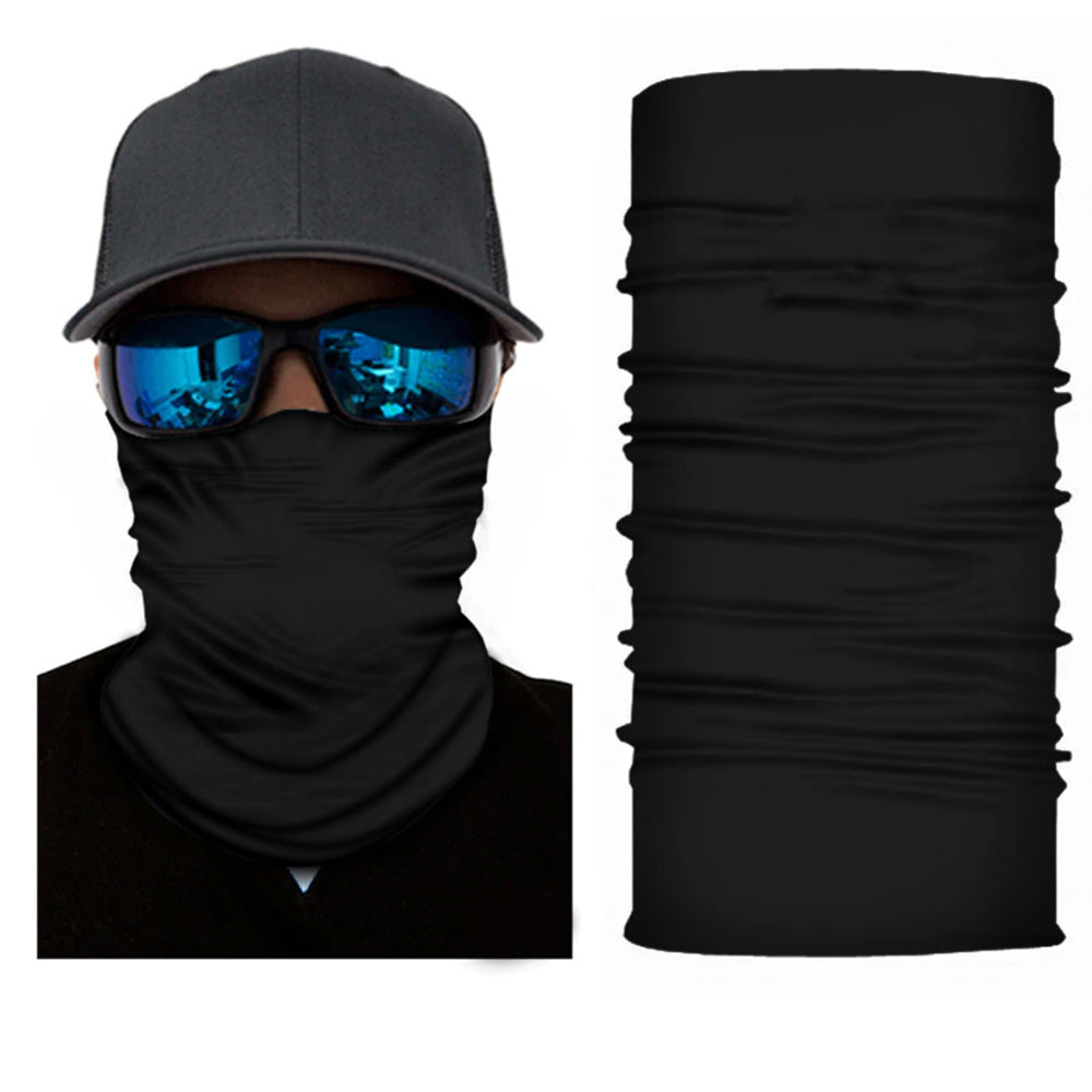 12 Pack Neck Gaiter Tubular Bandana Balaclava Mask Black   Neck Gaiter Wholesale