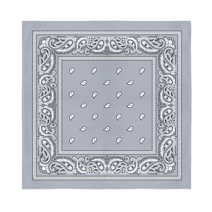 12 Pack POLYESTER Bandanas Solid 22 inches White Bandanas Wholesale