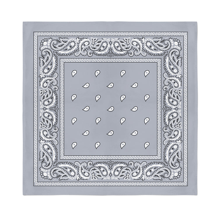 12 Pack POLYESTER Bandanas Solid 22 inches White Bandanas Wholesale