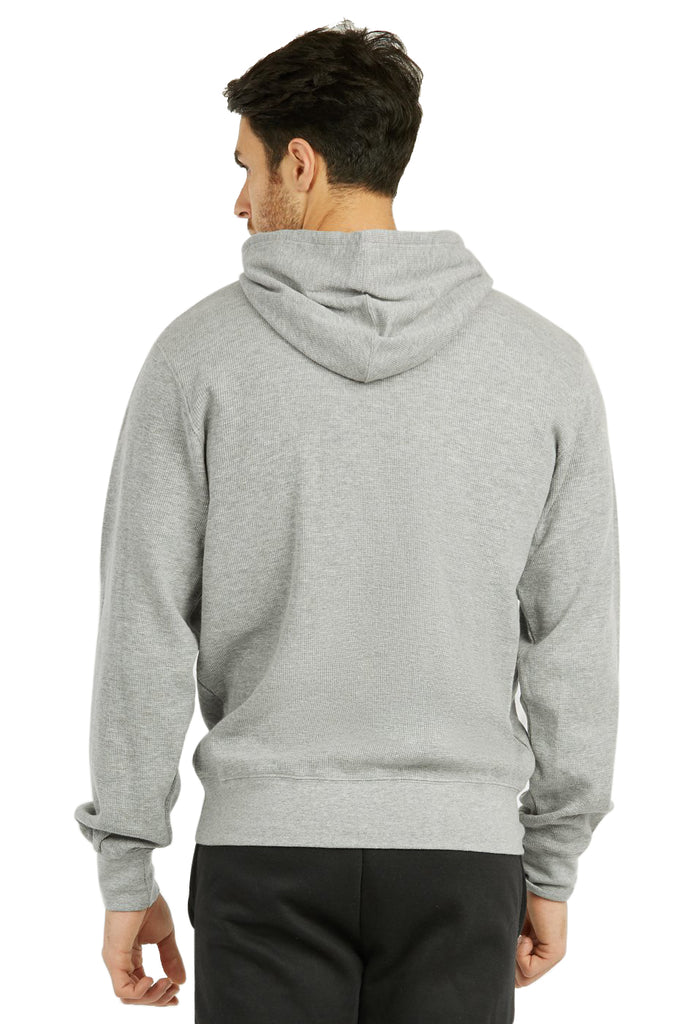 Men's Waffle Fabric Pullover Sweater Hoodie
